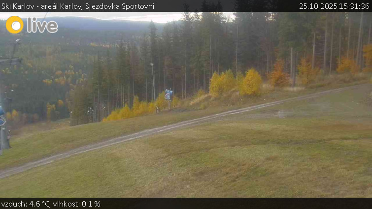 Ski Karlov - areál Karlov - Sjezdovka Sportovní - 25.10.2025 v 15:31 Ski Karlov - areál Karlov - Sjezdovka Sportovní - 25.10.2025 v 15:31