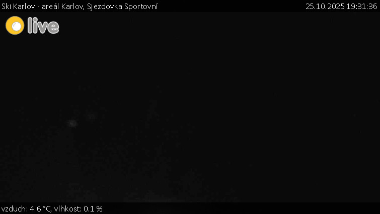 Ski Karlov - areál Karlov - Sjezdovka Sportovní - 25.10.2025 v 19:31 Ski Karlov - areál Karlov - Sjezdovka Sportovní - 25.10.2025 v 19:31