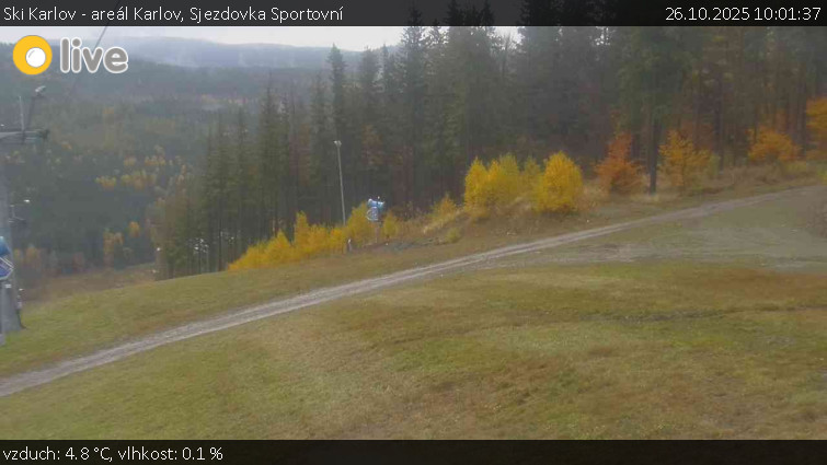 Ski Karlov - areál Karlov - Sjezdovka Sportovní - 26.10.2025 v 10:01 Ski Karlov - areál Karlov - Sjezdovka Sportovní - 26.10.2025 v 10:01