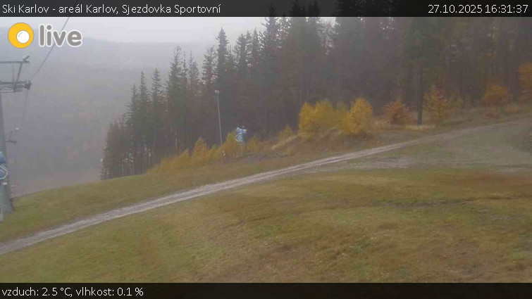 Ski Karlov - areál Karlov - Sjezdovka Sportovní - 27.10.2025 v 16:31 Ski Karlov - areál Karlov - Sjezdovka Sportovní - 27.10.2025 v 16:31