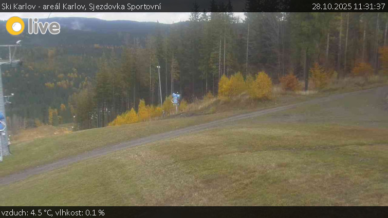 Ski Karlov - areál Karlov - Sjezdovka Sportovní - 28.10.2025 v 11:31 Ski Karlov - areál Karlov - Sjezdovka Sportovní - 28.10.2025 v 11:31