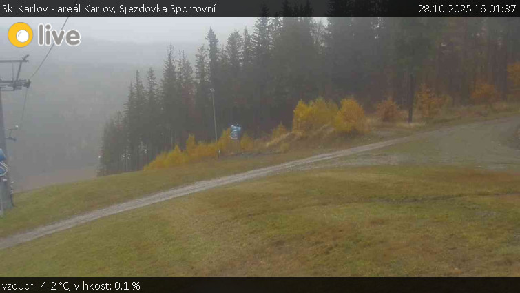 Ski Karlov - areál Karlov - Sjezdovka Sportovní - 28.10.2025 v 16:01 Ski Karlov - areál Karlov - Sjezdovka Sportovní - 28.10.2025 v 16:01