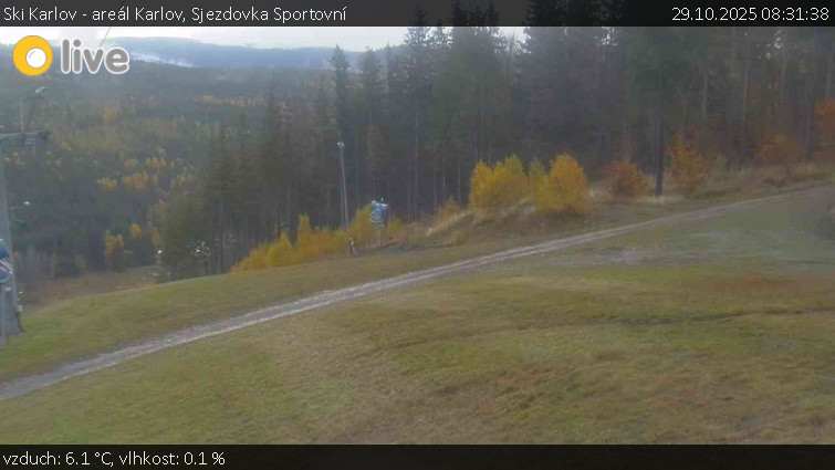 Ski Karlov - areál Karlov - Sjezdovka Sportovní - 29.10.2025 v 08:31 Ski Karlov - areál Karlov - Sjezdovka Sportovní - 29.10.2025 v 08:31