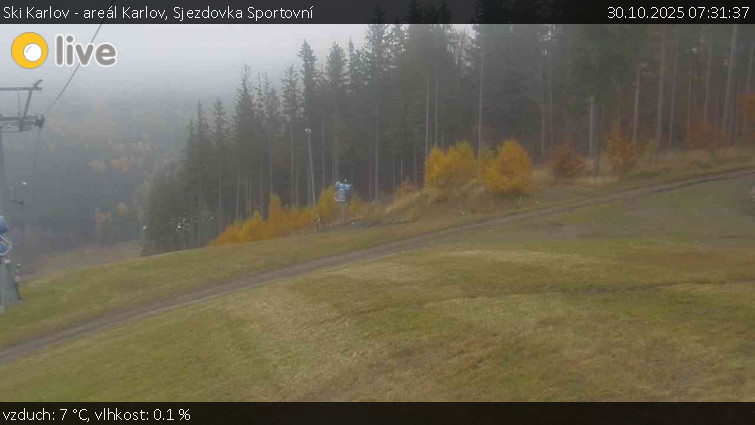 Ski Karlov - areál Karlov - Sjezdovka Sportovní - 30.10.2025 v 07:31 Ski Karlov - areál Karlov - Sjezdovka Sportovní - 30.10.2025 v 07:31