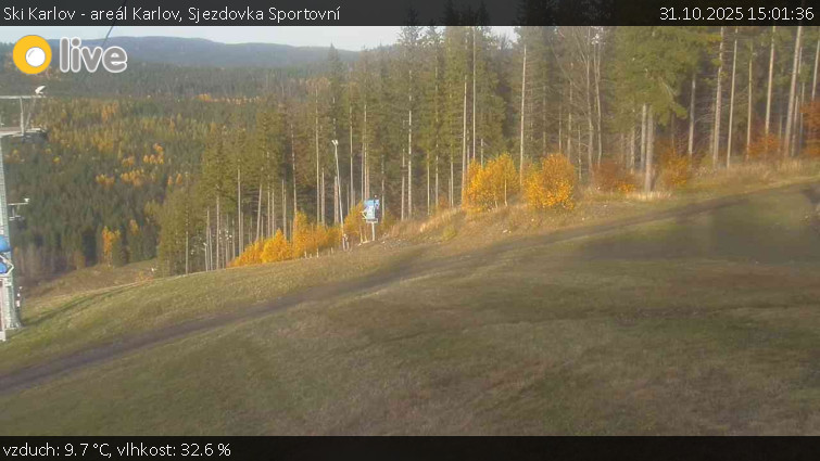 Ski Karlov - areál Karlov - Sjezdovka Sportovní - 31.10.2025 v 15:01 Ski Karlov - areál Karlov - Sjezdovka Sportovní - 31.10.2025 v 15:01
