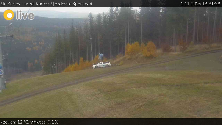 Ski Karlov - areál Karlov - Sjezdovka Sportovní - 1.11.2025 v 13:31 Ski Karlov - areál Karlov - Sjezdovka Sportovní - 1.11.2025 v 13:31