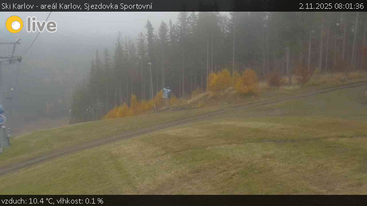 Ski Karlov - areál Karlov - Sjezdovka Sportovní - 2.11.2025 v 08:01 Ski Karlov - areál Karlov - Sjezdovka Sportovní - 2.11.2025 v 08:01