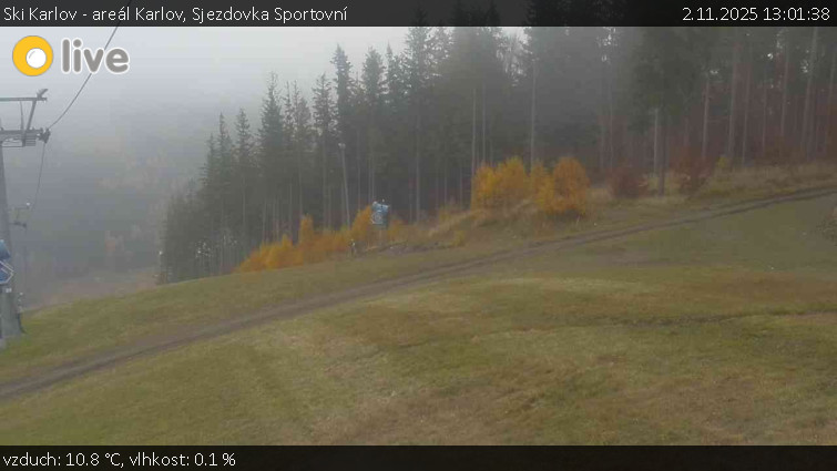 Ski Karlov - areál Karlov - Sjezdovka Sportovní - 2.11.2025 v 13:01 Ski Karlov - areál Karlov - Sjezdovka Sportovní - 2.11.2025 v 13:01