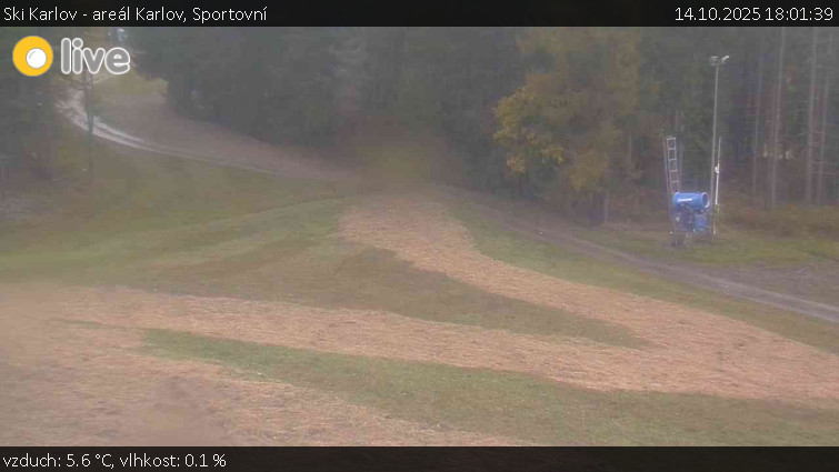 Ski Karlov - areál Karlov - Sportovní - 14.10.2025 v 18:01 Ski Karlov - areál Karlov - Sportovní - 14.10.2025 v 18:01