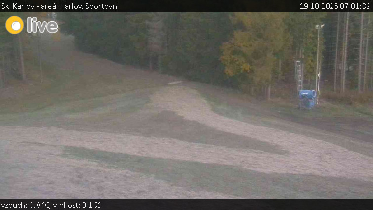 Ski Karlov - areál Karlov - Sportovní - 19.10.2025 v 07:01 Ski Karlov - areál Karlov - Sportovní - 19.10.2025 v 07:01