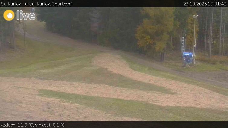 Ski Karlov - areál Karlov - Sportovní - 23.10.2025 v 17:01 Ski Karlov - areál Karlov - Sportovní - 23.10.2025 v 17:01