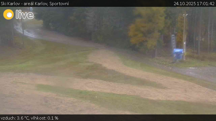 Ski Karlov - areál Karlov - Sportovní - 24.10.2025 v 17:01 Ski Karlov - areál Karlov - Sportovní - 24.10.2025 v 17:01