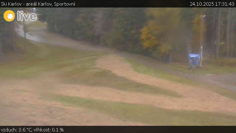 Ski Karlov - areál Karlov - Sportovní - 24.10.2025 v 17:31 Ski Karlov - areál Karlov - Sportovní - 24.10.2025 v 17:31