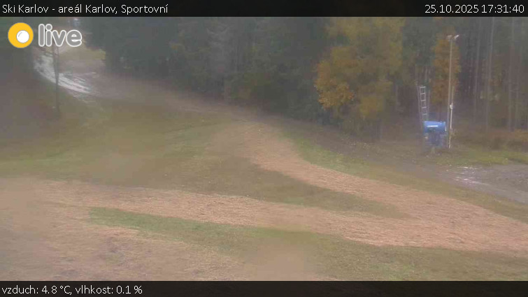 Ski Karlov - areál Karlov - Sportovní - 25.10.2025 v 17:31 Ski Karlov - areál Karlov - Sportovní - 25.10.2025 v 17:31