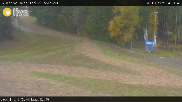 Ski Karlov - areál Karlov - Sportovní - 26.10.2025 v 14:31 Ski Karlov - areál Karlov - Sportovní - 26.10.2025 v 14:31