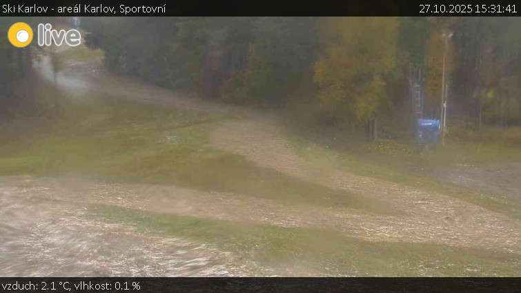 Ski Karlov - areál Karlov - Sportovní - 27.10.2025 v 15:31 Ski Karlov - areál Karlov - Sportovní - 27.10.2025 v 15:31