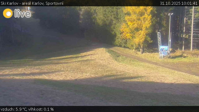 Ski Karlov - areál Karlov - Sportovní - 31.10.2025 v 10:01 Ski Karlov - areál Karlov - Sportovní - 31.10.2025 v 10:01