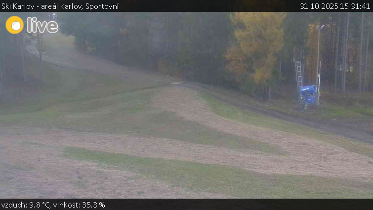 Ski Karlov - areál Karlov - Sportovní - 31.10.2025 v 15:31 Ski Karlov - areál Karlov - Sportovní - 31.10.2025 v 15:31