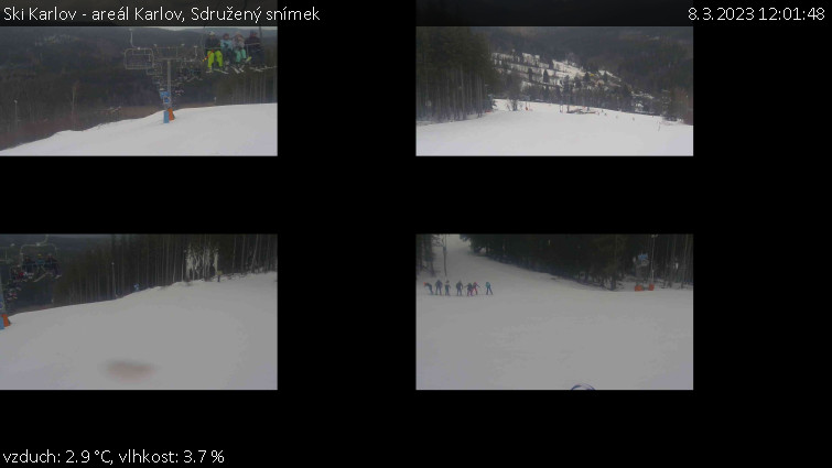 Ski Karlov - areál Karlov - Sdružený snímek - 8.3.2023 v 12:01