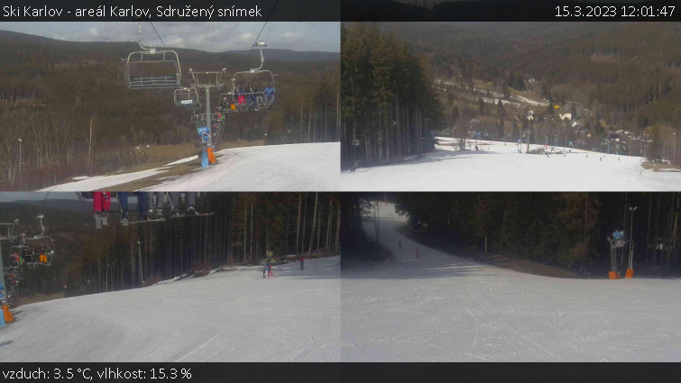 Ski Karlov - areál Karlov - Sdružený snímek - 15.3.2023 v 12:01