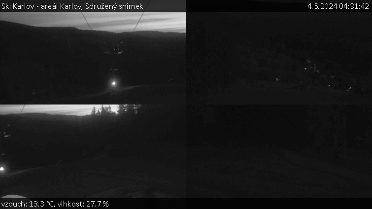 Ski Karlov - areál Karlov - Sdružený snímek - 4.5.2024 v 04:31
