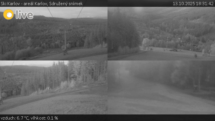 Ski Karlov - areál Karlov - Sdružený snímek - 13.10.2025 v 18:31 Ski Karlov - areál Karlov - Sdružený snímek - 13.10.2025 v 18:31