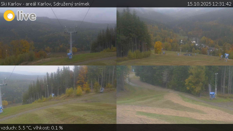 Ski Karlov - areál Karlov - Sdružený snímek - 15.10.2025 v 12:31 Ski Karlov - areál Karlov - Sdružený snímek - 15.10.2025 v 12:31