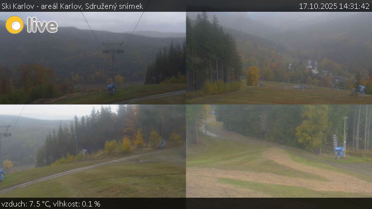 Ski Karlov - areál Karlov - Sdružený snímek - 17.10.2025 v 14:31 Ski Karlov - areál Karlov - Sdružený snímek - 17.10.2025 v 14:31