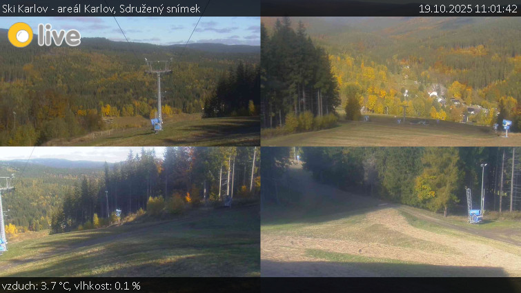 Ski Karlov - areál Karlov - Sdružený snímek - 19.10.2025 v 11:01 Ski Karlov - areál Karlov - Sdružený snímek - 19.10.2025 v 11:01