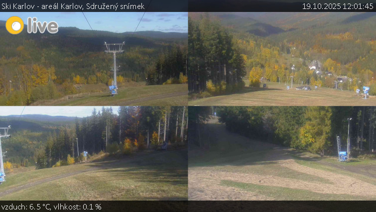 Ski Karlov - areál Karlov - Sdružený snímek - 19.10.2025 v 12:01 Ski Karlov - areál Karlov - Sdružený snímek - 19.10.2025 v 12:01