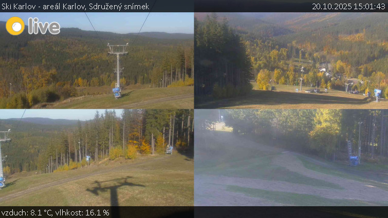 Ski Karlov - areál Karlov - Sdružený snímek - 20.10.2025 v 15:01 Ski Karlov - areál Karlov - Sdružený snímek - 20.10.2025 v 15:01