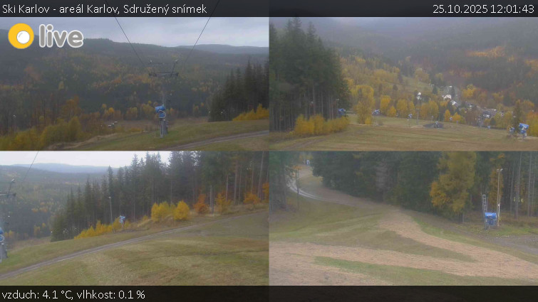 Ski Karlov - areál Karlov - Sdružený snímek - 25.10.2025 v 12:01 Ski Karlov - areál Karlov - Sdružený snímek - 25.10.2025 v 12:01