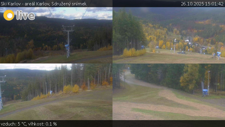 Ski Karlov - areál Karlov - Sdružený snímek - 26.10.2025 v 15:01 Ski Karlov - areál Karlov - Sdružený snímek - 26.10.2025 v 15:01
