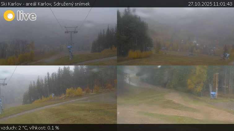 Ski Karlov - areál Karlov - Sdružený snímek - 27.10.2025 v 11:01 Ski Karlov - areál Karlov - Sdružený snímek - 27.10.2025 v 11:01