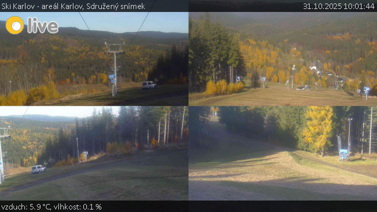 Ski Karlov - areál Karlov - Sdružený snímek - 31.10.2025 v 10:01 Ski Karlov - areál Karlov - Sdružený snímek - 31.10.2025 v 10:01