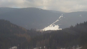 Skiareál Petříkov - Horní část sjezdovky - 4.3.2023 v 14:02