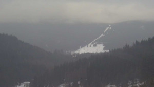 Skiareál Petříkov - Horní část sjezdovky - 5.3.2023 v 07:02