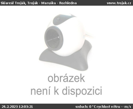 Skiareál Troják - Troják - Maruška - Rozhledna - 24.2.2023 v 12:03