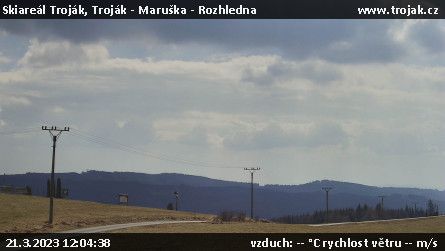 Skiareál Troják - Troják - Maruška - Rozhledna - 21.3.2023 v 12:04