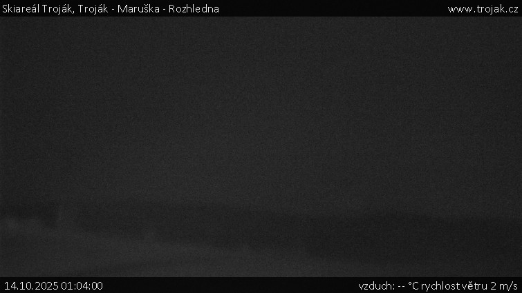 Skiareál Troják - Troják - Maruška - Rozhledna - 14.10.2025 v 01:04 Skiareál Troják - Troják - Maruška - Rozhledna - 14.10.2025 v 01:04