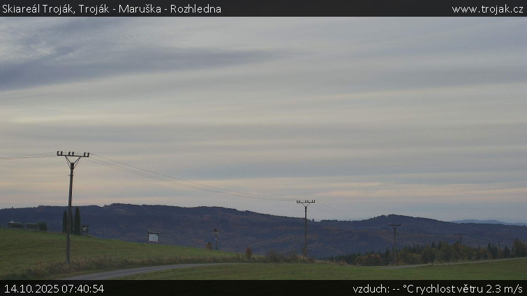 Skiareál Troják - Troják - Maruška - Rozhledna - 14.10.2025 v 07:40 Skiareál Troják - Troják - Maruška - Rozhledna - 14.10.2025 v 07:40