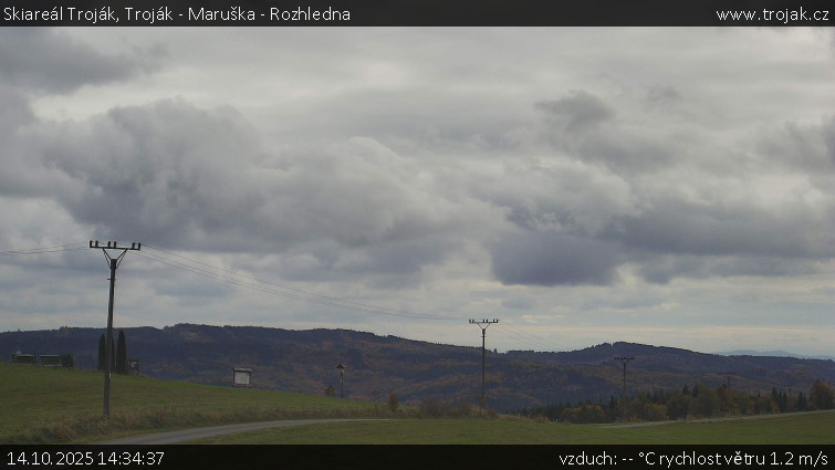 Skiareál Troják - Troják - Maruška - Rozhledna - 14.10.2025 v 14:34 Skiareál Troják - Troják - Maruška - Rozhledna - 14.10.2025 v 14:34