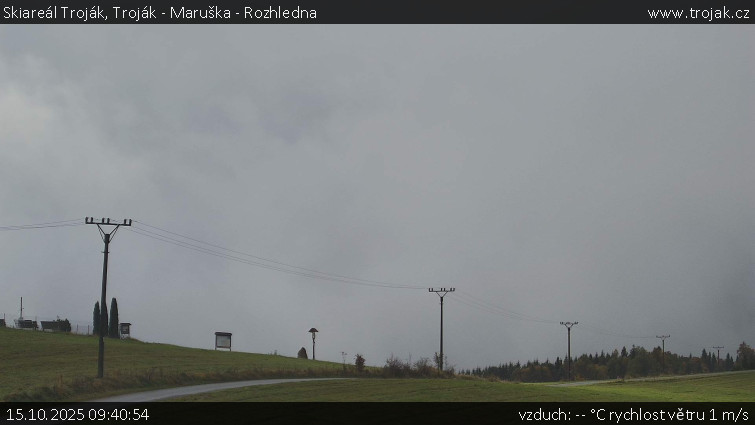 Skiareál Troják - Troják - Maruška - Rozhledna - 15.10.2025 v 09:40 Skiareál Troják - Troják - Maruška - Rozhledna - 15.10.2025 v 09:40
