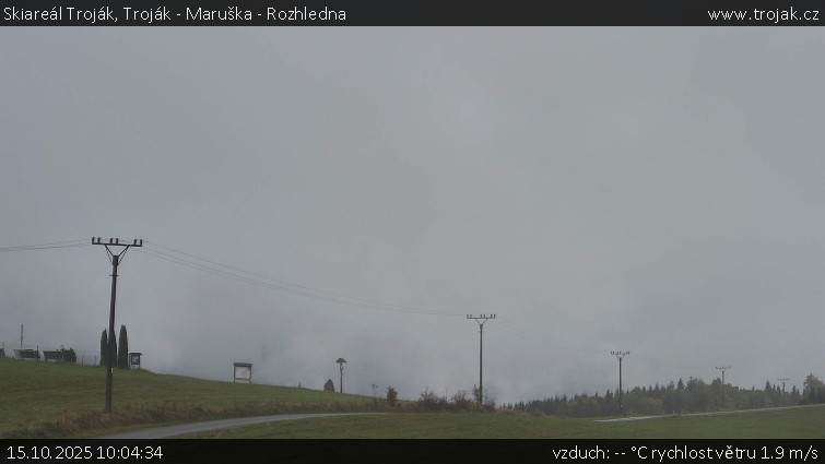 Skiareál Troják - Troják - Maruška - Rozhledna - 15.10.2025 v 10:04 Skiareál Troják - Troják - Maruška - Rozhledna - 15.10.2025 v 10:04