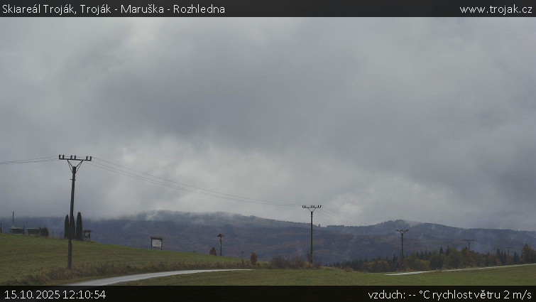 Skiareál Troják - Troják - Maruška - Rozhledna - 15.10.2025 v 12:10 Skiareál Troják - Troják - Maruška - Rozhledna - 15.10.2025 v 12:10