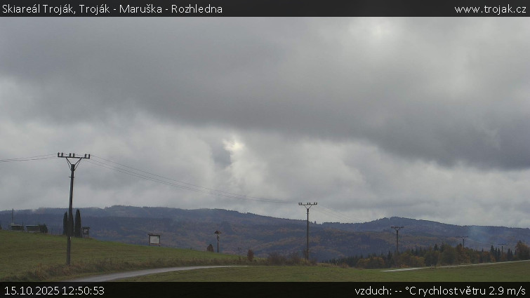 Skiareál Troják - Troják - Maruška - Rozhledna - 15.10.2025 v 12:50 Skiareál Troják - Troják - Maruška - Rozhledna - 15.10.2025 v 12:50