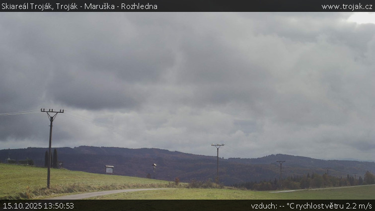 Skiareál Troják - Troják - Maruška - Rozhledna - 15.10.2025 v 13:50 Skiareál Troják - Troják - Maruška - Rozhledna - 15.10.2025 v 13:50