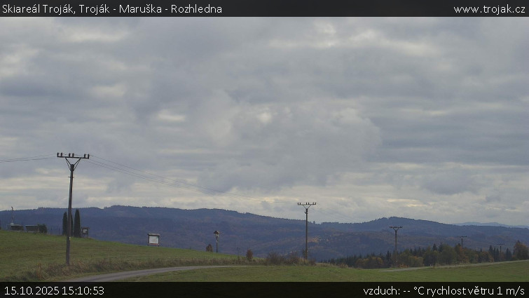 Skiareál Troják - Troják - Maruška - Rozhledna - 15.10.2025 v 15:10 Skiareál Troják - Troják - Maruška - Rozhledna - 15.10.2025 v 15:10