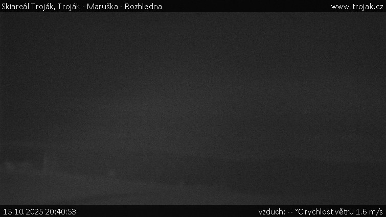 Skiareál Troják - Troják - Maruška - Rozhledna - 15.10.2025 v 20:40 Skiareál Troják - Troják - Maruška - Rozhledna - 15.10.2025 v 20:40