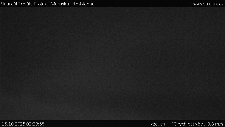 Skiareál Troják - Troják - Maruška - Rozhledna - 16.10.2025 v 02:33 Skiareál Troják - Troják - Maruška - Rozhledna - 16.10.2025 v 02:33